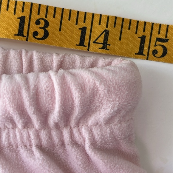 Oscar de la Renta Pajamas 2 Piece Set Pink Sz M Vintage Fleece Lounge Floral. - Picture 10 of 13